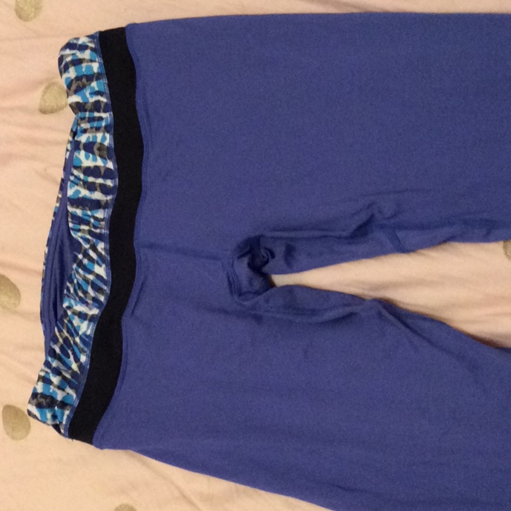 Blue workout pants